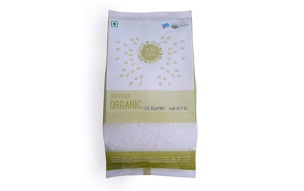 Dear Earth Certified Organic Sugar White   Pack  500 grams
